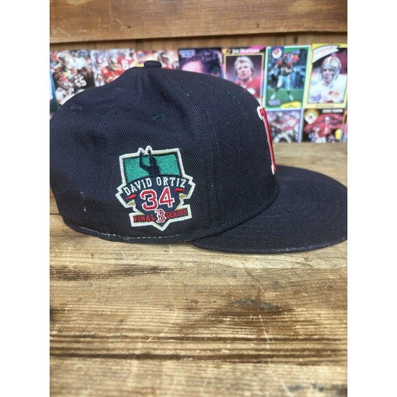 Boston Red Sox New Era David Ortiz #34 Final Season Adjustable SnapBack Hat Cap - Picture 4 of 6